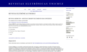 Revistaeletronica.unicruz.edu.br thumbnail