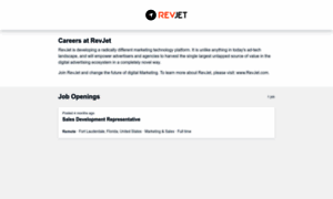 Revjet.workable.com thumbnail