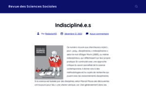 Revue-des-sciences-sociales.com thumbnail