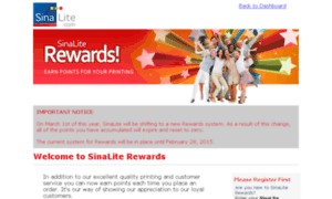 Rewards.sinalite.com thumbnail