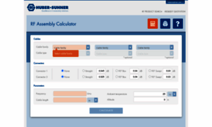 Rfcablecalc.hubersuhner.com thumbnail
