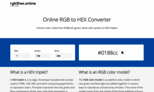 Rgb2hex.online thumbnail