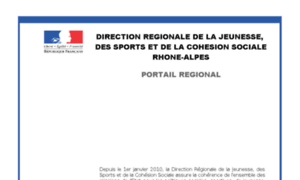 Rhone-alpes.jeunesse-sports.gouv.fr thumbnail