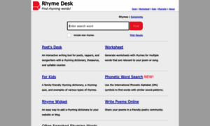 Rhymedesk.com thumbnail