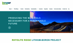 Rhyolite-ridge.ioneer.com thumbnail