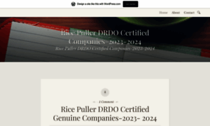 Ricepullerdrdocertifiedcompanies.wordpress.com thumbnail