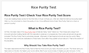 Ricepuritytest.fun thumbnail