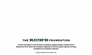 Richfoundationatlanta.org thumbnail