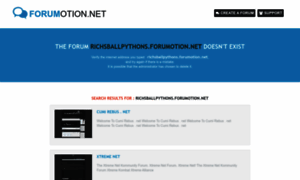 Richsballpythons.forumotion.net thumbnail