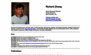 Richzhang.github.io thumbnail
