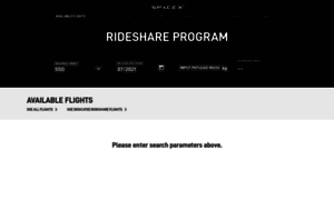 Rideshare.spacex.com thumbnail