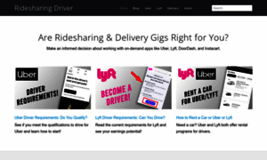 Ridesharingdriver.com thumbnail