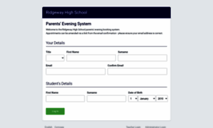 Ridgewayhighschool.parentseveningsystem.co.uk thumbnail