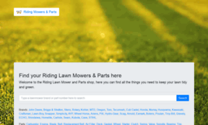 Ridingmowerparts.com thumbnail