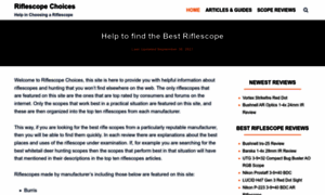 Riflescopechoices.com thumbnail