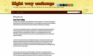 Rightwayexchange.blogspot.in thumbnail