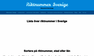 Riktnummersverige.se thumbnail