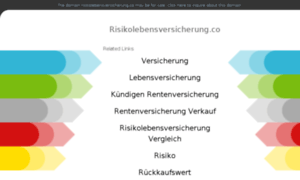 Risikolebensversicherung.co thumbnail