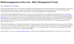 Riskmanagement-events.com thumbnail