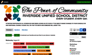 Riversideunifiedschooldistr2016.sched.org thumbnail