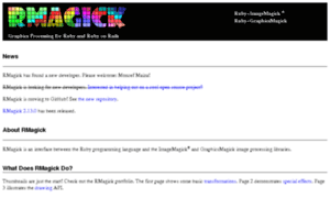 Rmagick.rubyforge.org thumbnail