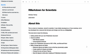 Rmd4sci.njtierney.com thumbnail