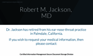 Robertmjacksonmd.com thumbnail