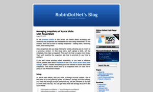 Robindotnet.wordpress.com thumbnail