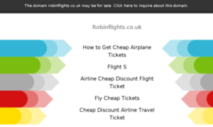 Robinflights.co.uk thumbnail