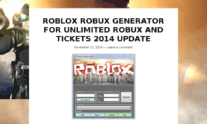 Robloxrobuxgeneratorupdate.wordpress.com thumbnail