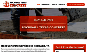 Rockwalltxconcrete.com thumbnail