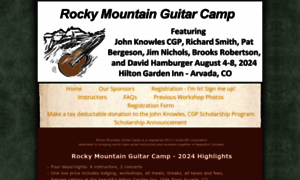 Rockymountainguitarcamp.org thumbnail