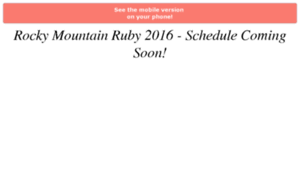 Rockymtnruby2016.busyconf.com thumbnail