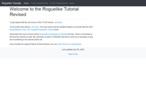 Rogueliketutorials.com thumbnail