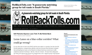 Rollbacktolls.com thumbnail