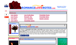 Romancelovenotes.com thumbnail