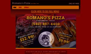 Romanospizzalakedallas.com thumbnail