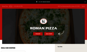 Romanpizzamenu.com thumbnail