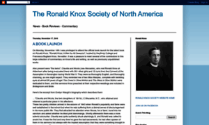 Ronaldknoxsociety.blogspot.com thumbnail