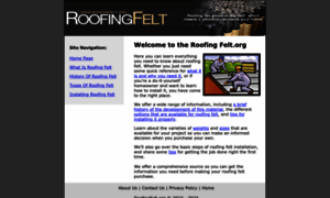 Roofingfelt.org thumbnail