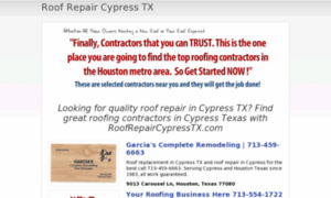 Roofrepaircypresstx.com thumbnail