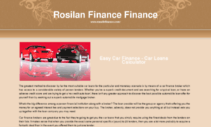 Rosalinfinance.com thumbnail