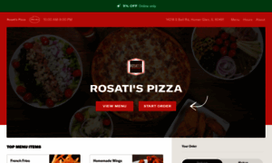 Rosatispizzahomerglen.com thumbnail