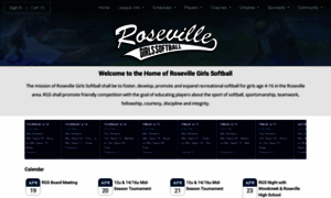 Rosevillegirlssoftball.org thumbnail