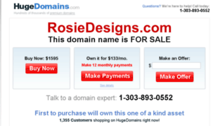 Rosiedesigns.com thumbnail
