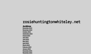 Rosiehuntingtonwhiteley.net thumbnail