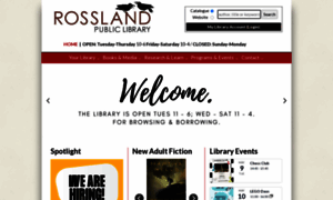 Rossland.bclibrary.ca thumbnail
