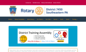 Rotarydistrict7450.org thumbnail