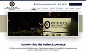 Rothmanorthohospital.com thumbnail