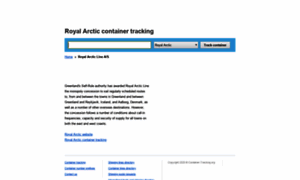 Royalarctic.container-tracking.org thumbnail